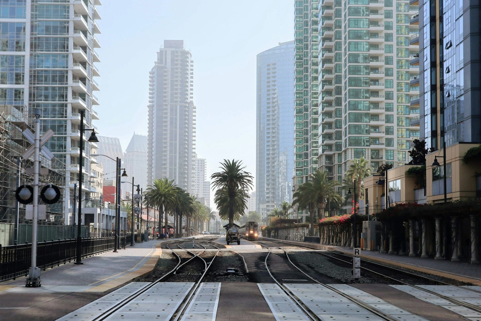 San Diego trolley platform